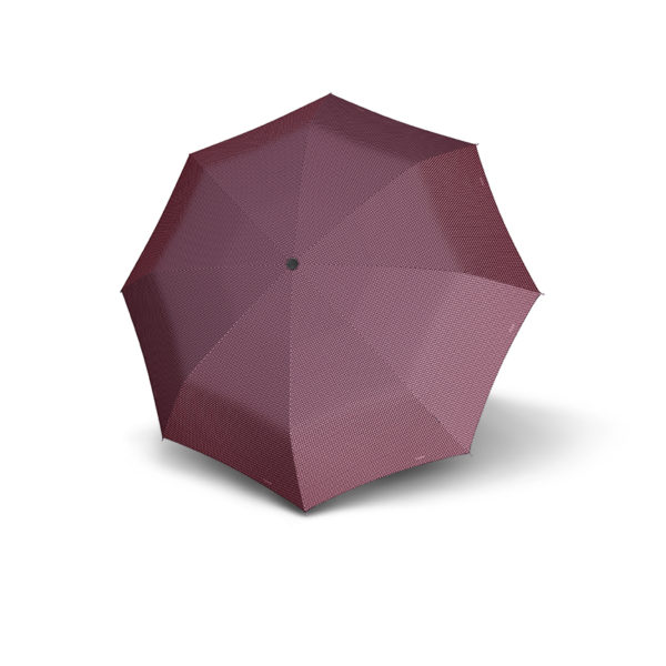 Moteriškas skėtis Doppler Carbonsteel Chic, tamsiai raudona, išskleistas