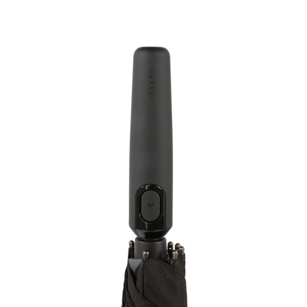 Unisex skėtis Doppler Fiber Move, juoda ir pilka, rankena