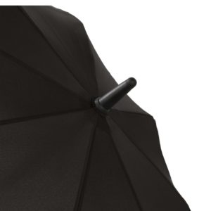 Unisex skėtis Doppler Fiber Move, juoda ir pilka, kupolo viršus