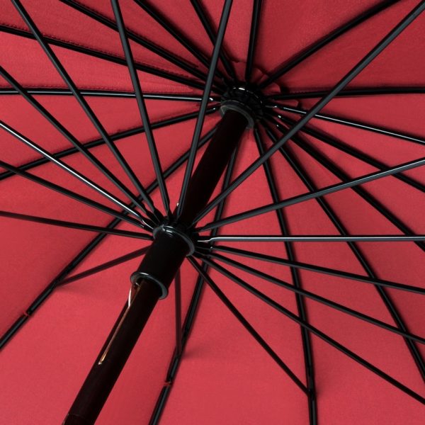 Moteriškas skėtis Doppler Natural London, raudona, stipinai