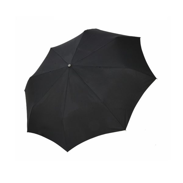 Vyriškas skėtis Doppler Fiber Magic Premium, juoda, išskleistas
