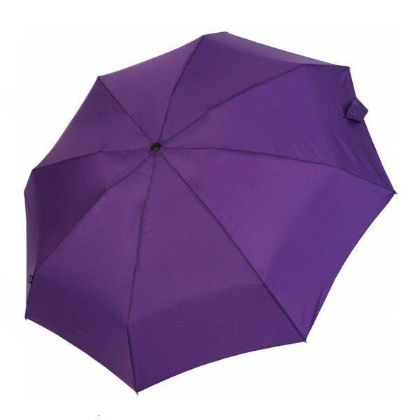 Moteriškas skėtis Knirps X1, violetinė, mechaninis, su įdėklu, išskleistas