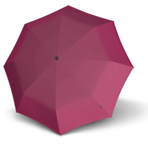 Moteriškas skėtis Knirps X1, rožinė, mechaninis, su įdėklu, išskleistas