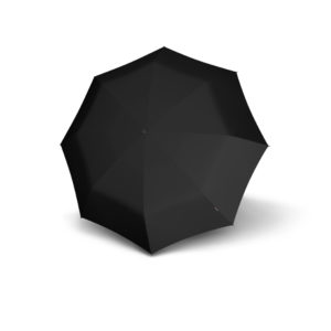 Unisex skėtis, Knirps T900 Extra Long Automatic, juoda, išskleistas