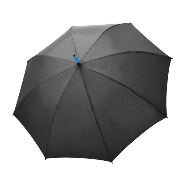 Unisex skėtis Doppler Fiber Party, su mėlynais stipinais, išskleistas