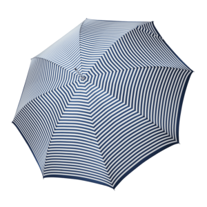 Moteriškas rankų darbo skėtis Doppler Manufaktur Elegance Classic mėlyna atidarytas