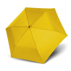 Unisex skėtis Doppler Zero Magic Shiny Yellow, satino geltona, atidarytas