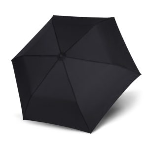 Unisex skėtis Doppler Zero Magic Simply Black, juoda, atidarytas