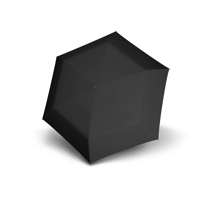 Moteriškas skėtis Doppler Carbonsteel Slim juodas Mini