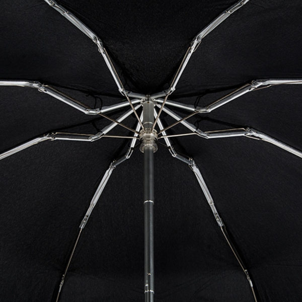 Moteriškas skėtis Knirps T010 Black, tik 18 centimetrų ilgio