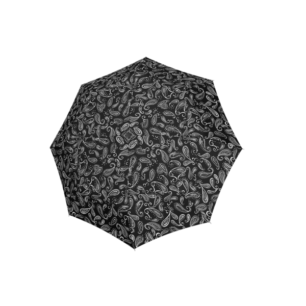 Moteriškas skėtis Doppler Fiber Magic Black & White Paisley