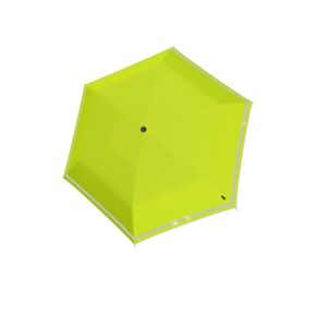 Vaikiškas skėtis Knirps Rookie Lime su šviesą atspindinčia juostele