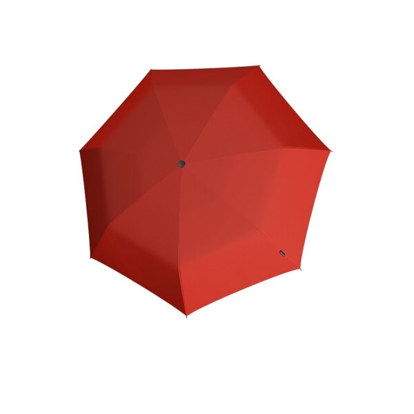 Knirps X1 GLAM Navy raudonai blizgantis dėklas, raudonas skėtis
