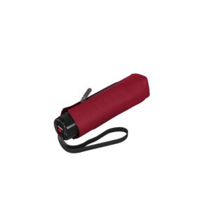 Moteriškas skėtis Knirps T020 RED, tik 19 centimetrų ilgio