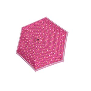 Vaikiškas skėtis Knirps Rookie Triple Pink su šviesą atspindinčia juostele