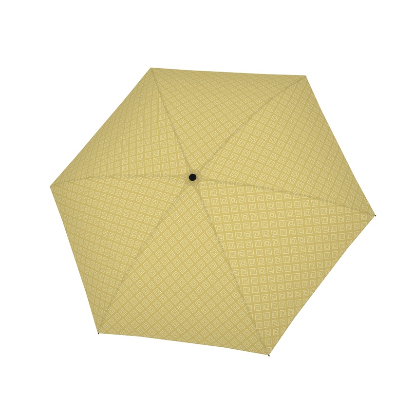 Skėtis Doppler Fiber Havanna Mini Calm Yellow - kompaktiškas skėtis - Image 2