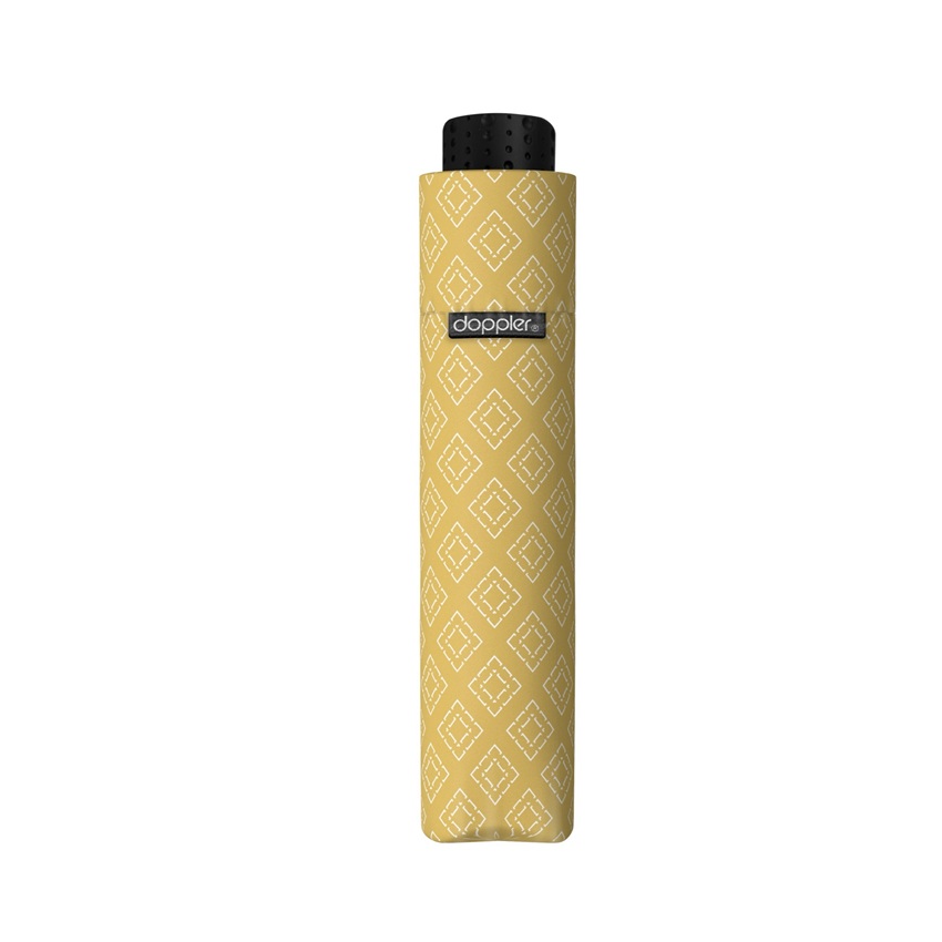 Skėtis Doppler Fiber Havanna Mini Calm Yellow - kompaktiškas skėtis