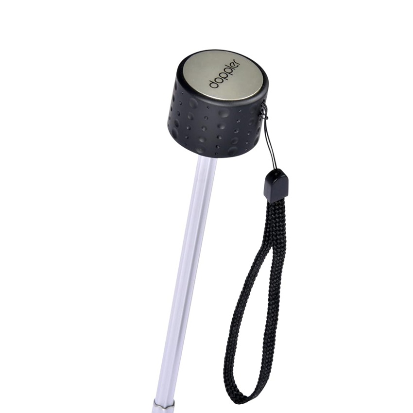 Skėtis Doppler Fiber Havanna Mini juodas - kompaktiškas skėtis - Image 4